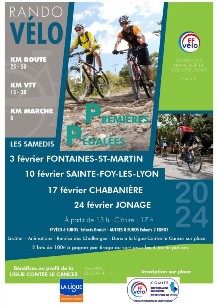 Pédalées Février 2024